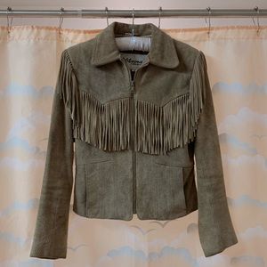 Incredible Wilson’s Vintage fringe/suede jacket